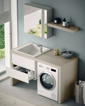 STORE STO11 - Laundry room cabinet with drawers for washing machine by Gruppo Geromin - view 3